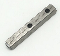 SS SQ Rod With Threaded Hole